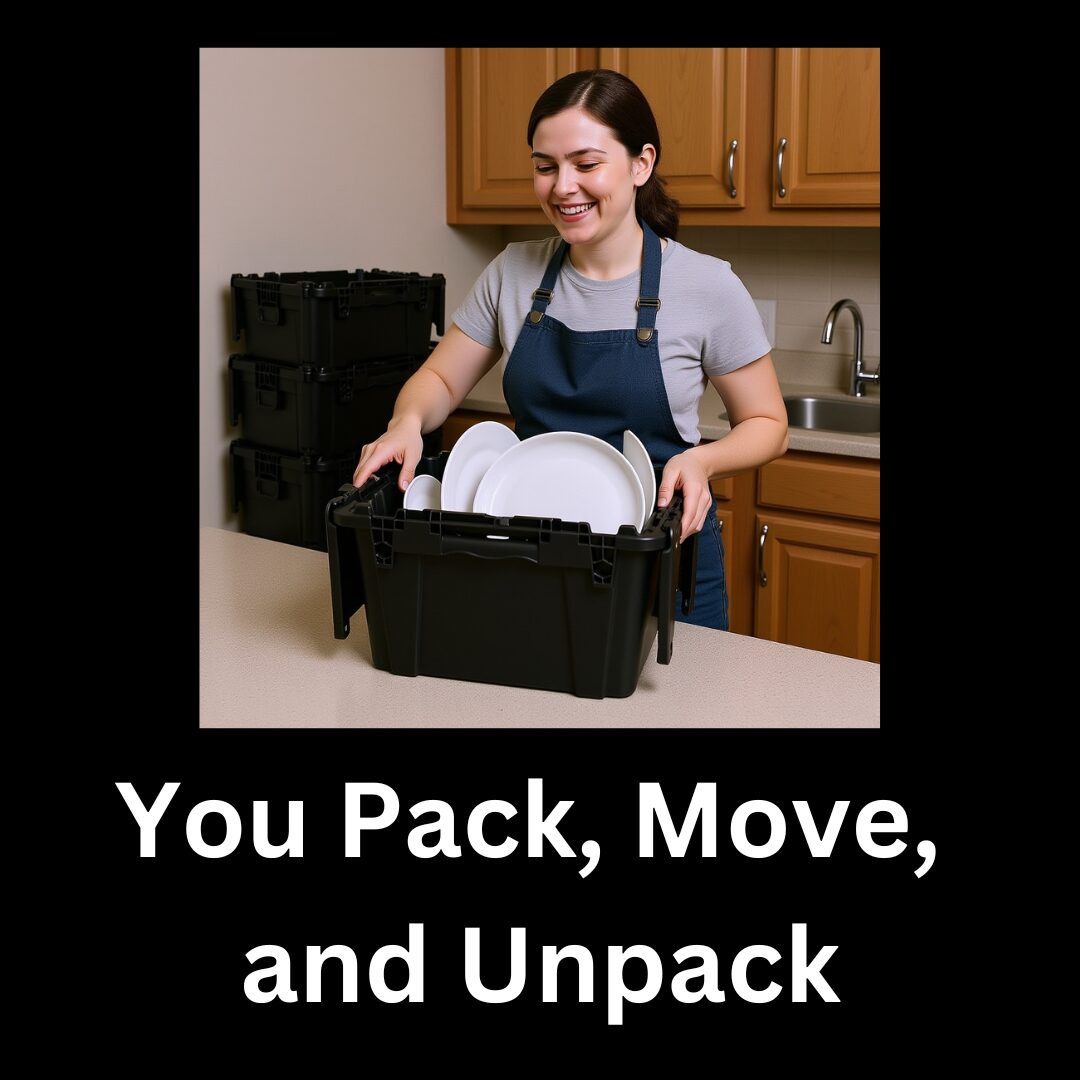 Packing with reusable moving [BOXES]